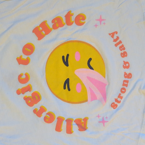 Strong and Salty Allergic to Hate tee size Small - Picture 2 of 5